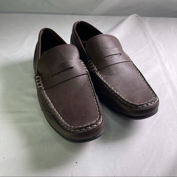 Tommy Hilfiger Men's Kenny Loafer Brown Shoes - Picture 4 of 8